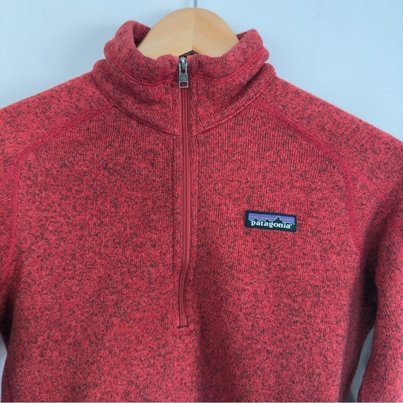 Patagonia Better Sweater 1/4 zip in Red Size: Small - Picture 3 of 5